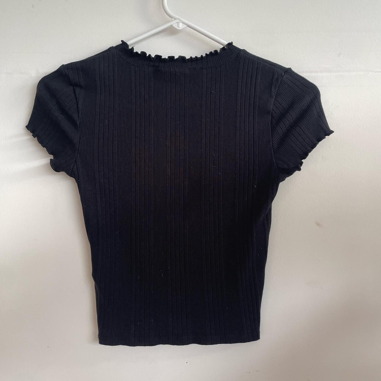Black top from TopShop Size: S Material: 94% cotton,... - Depop