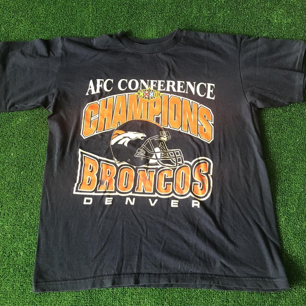 Vintage 1998 NFL AFC Champion Denver Broncos Super Bowl T-shirt