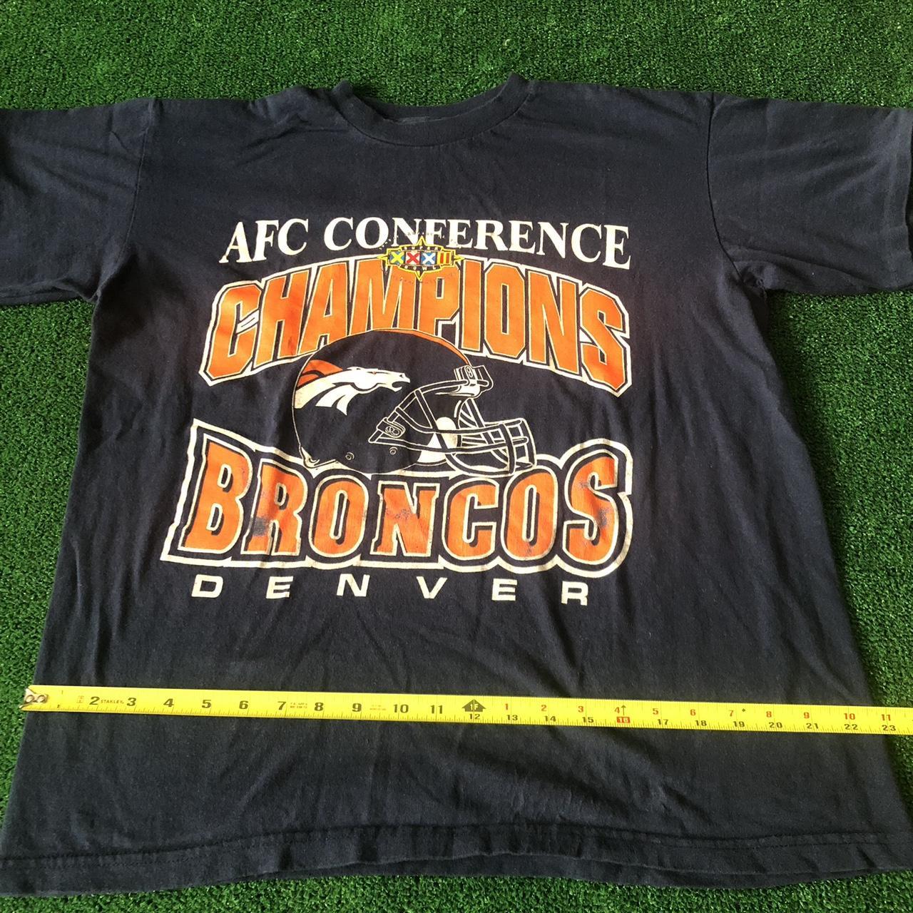 Vintage 1998 NFL AFC Champion Denver Broncos Super Bowl T-shirt