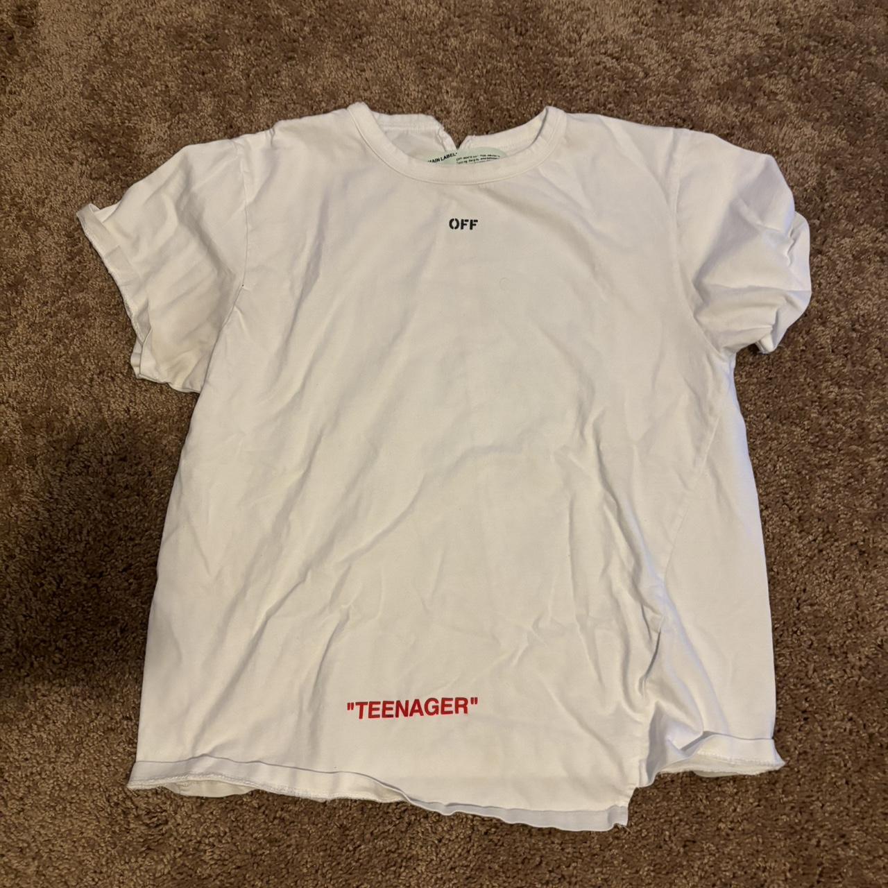 Off white sale teenager tee