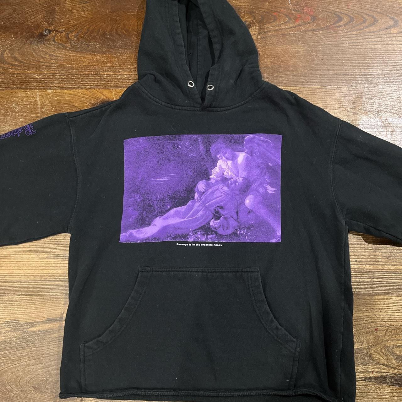 Revenge Saint Francis black hoodie Hollow Logo on Depop