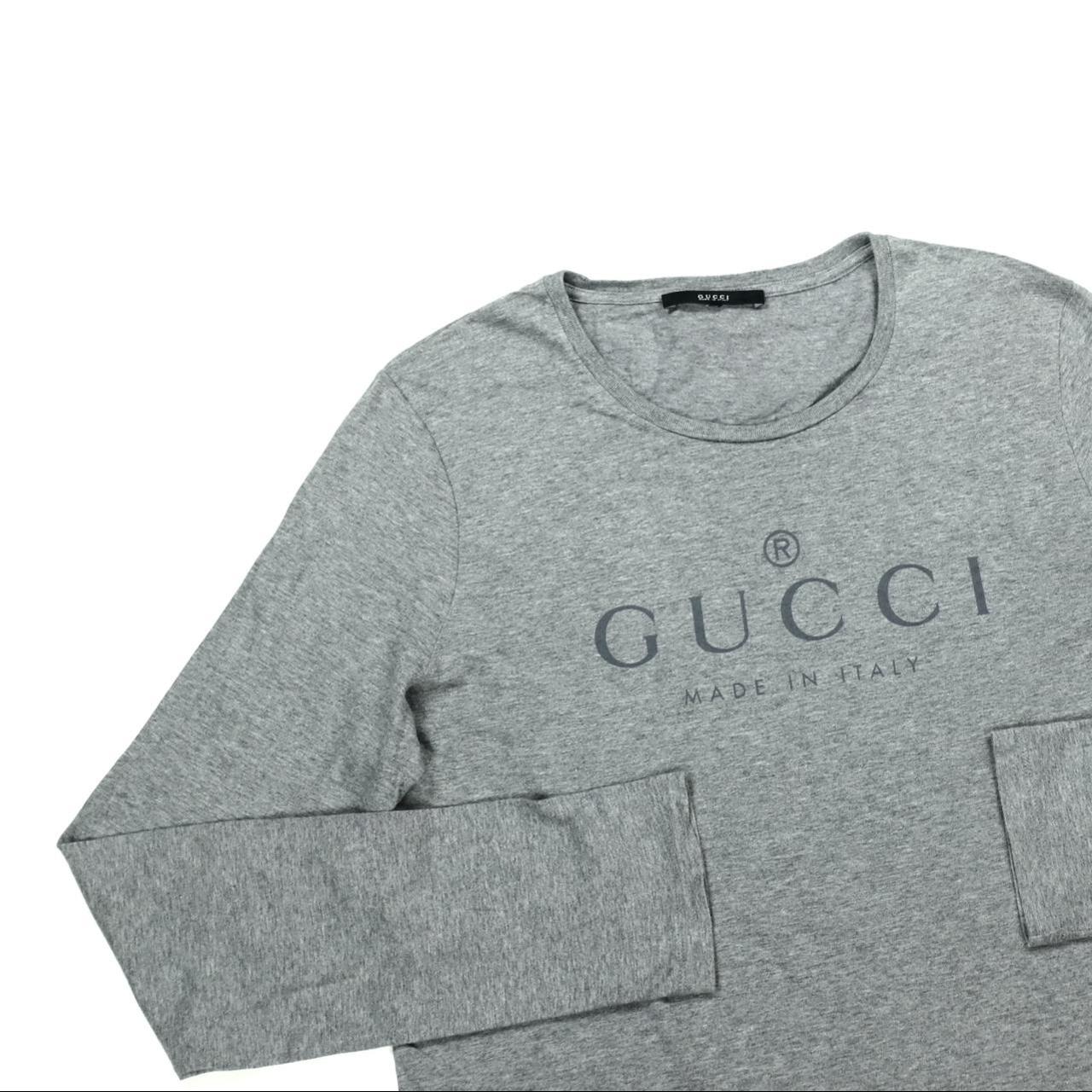 Vintage Y2K Gucci top. Original Y2K Gucci spell out... - Depop