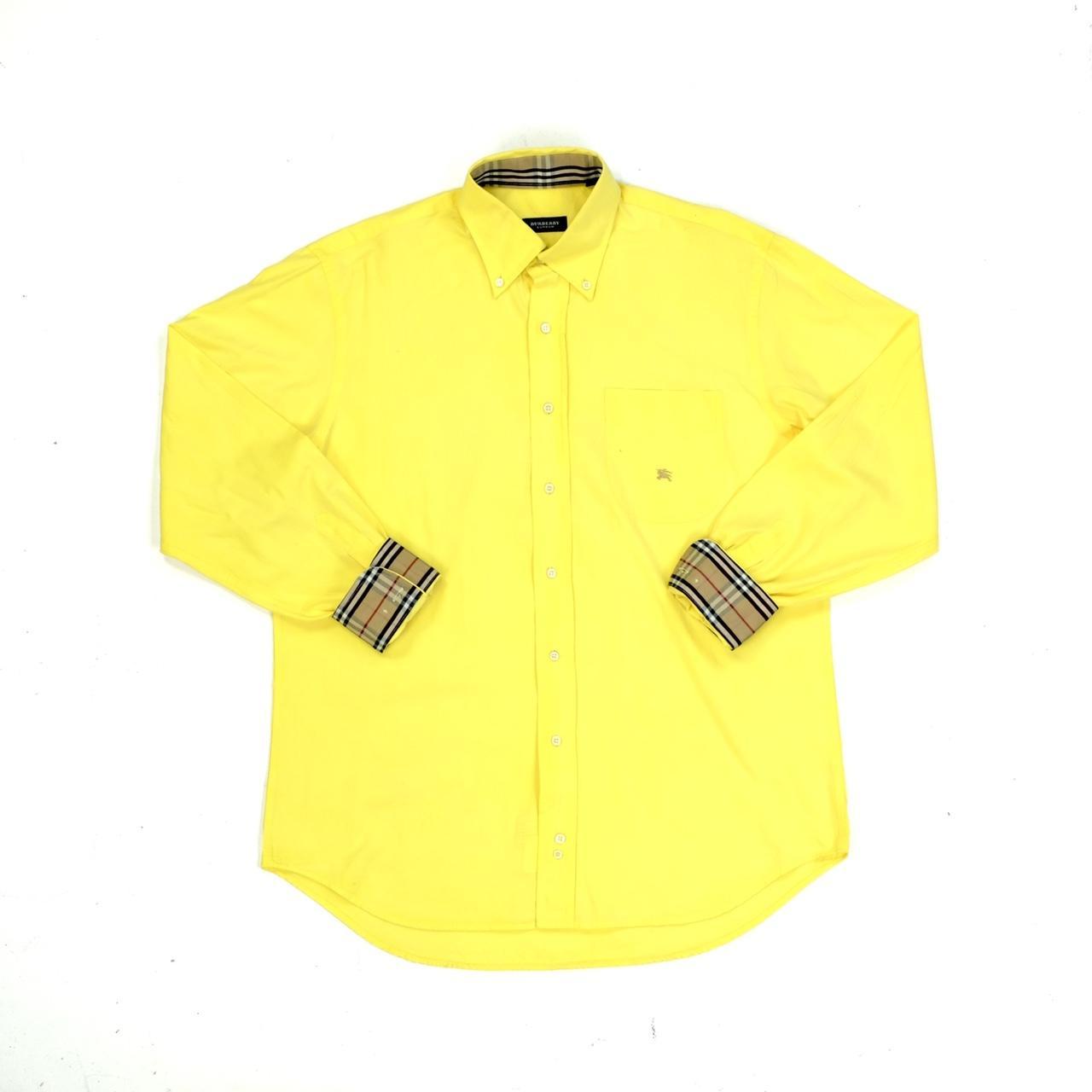 Burberry Men's Yellow Shirt | Depop