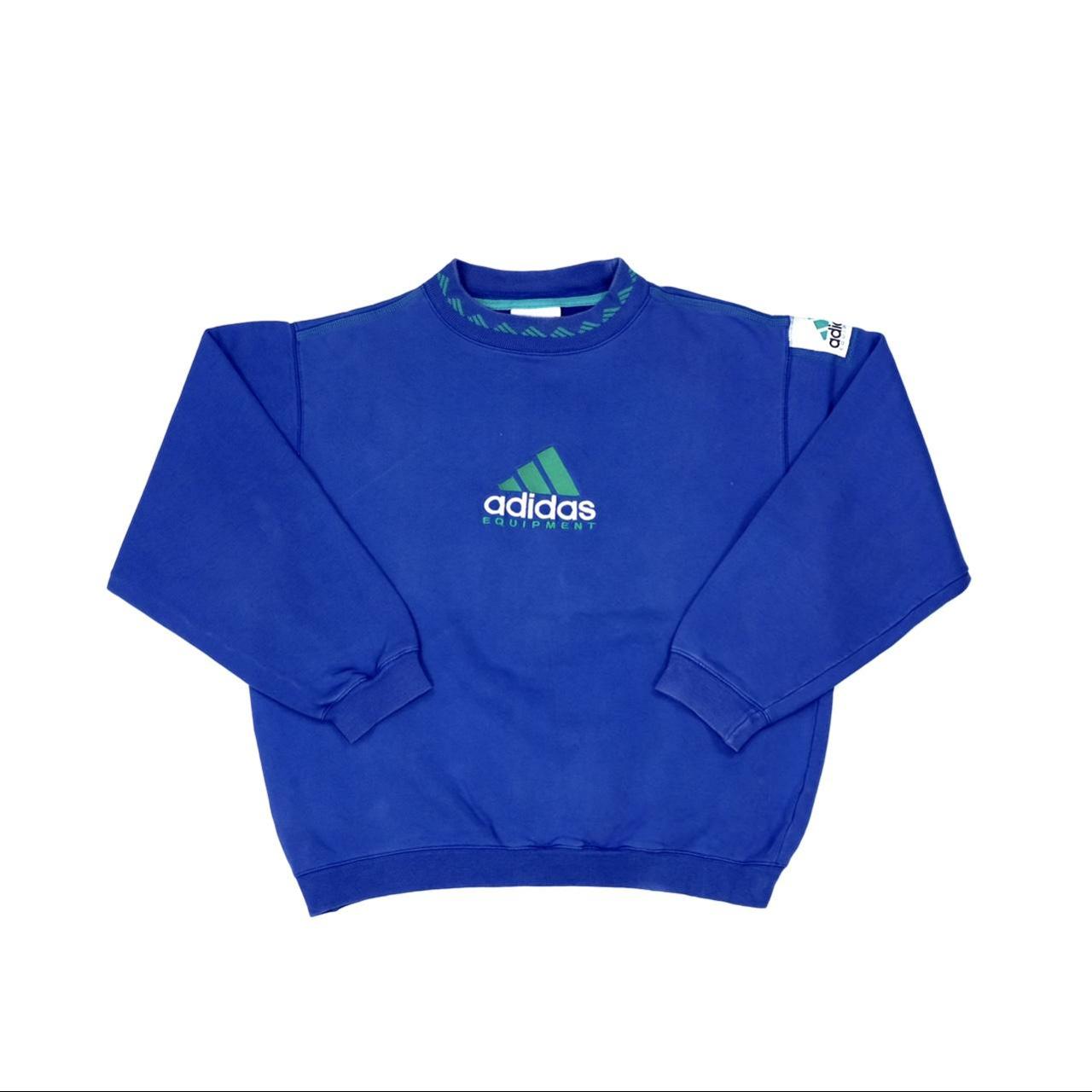 Adidas Men's Blue Jumper Depop