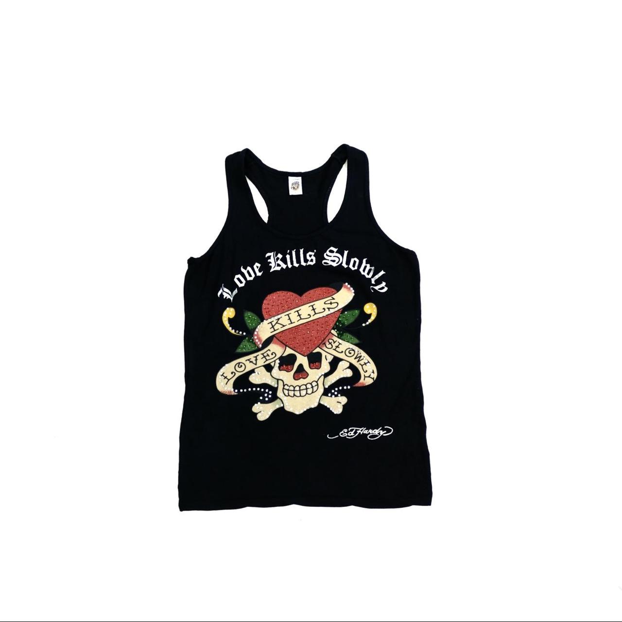 Ed Hardy vest Vintage Y2K Ed Hardy vest top.... - Depop