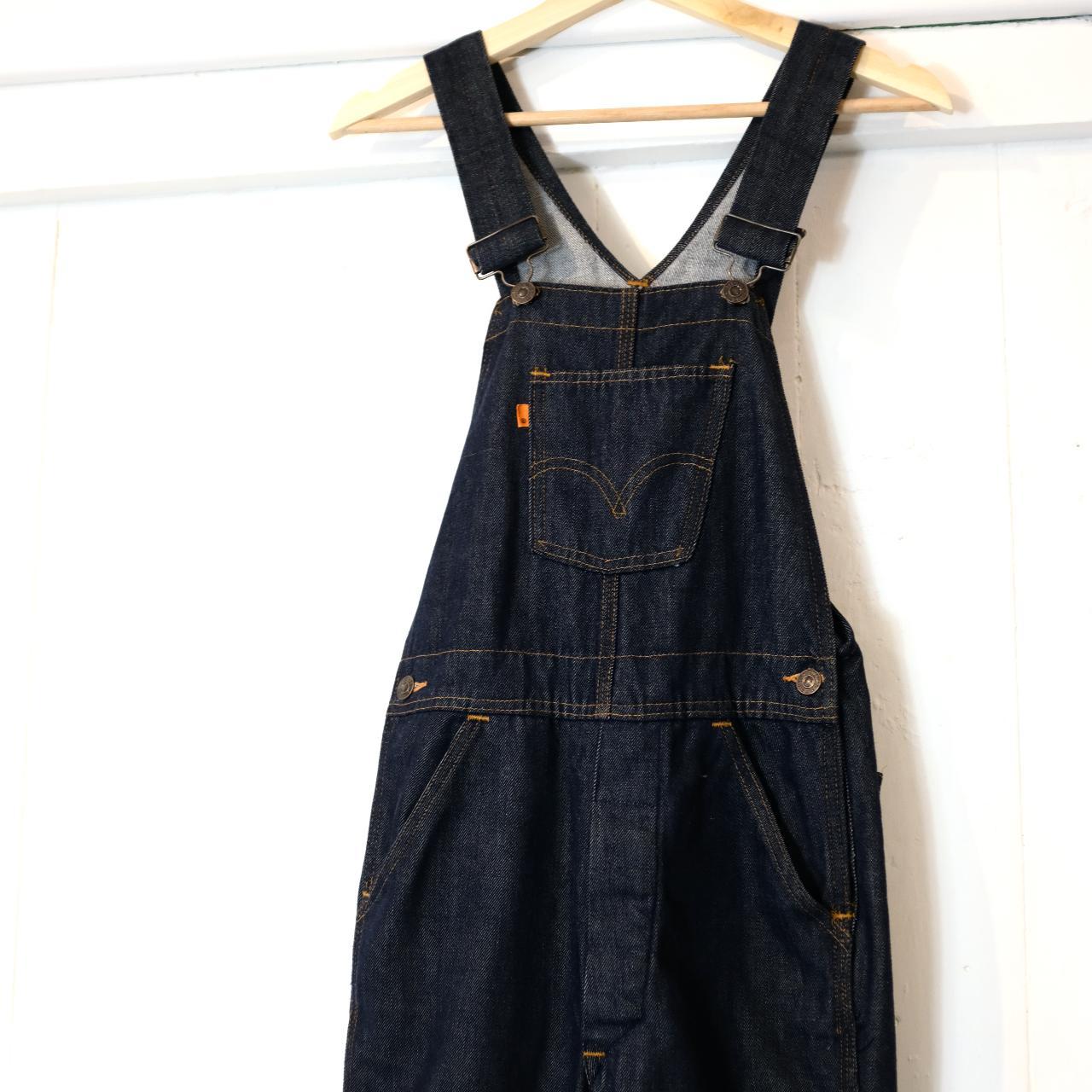 Levis Dungarees 70s Dark Indigo Denim Dungarees Depop