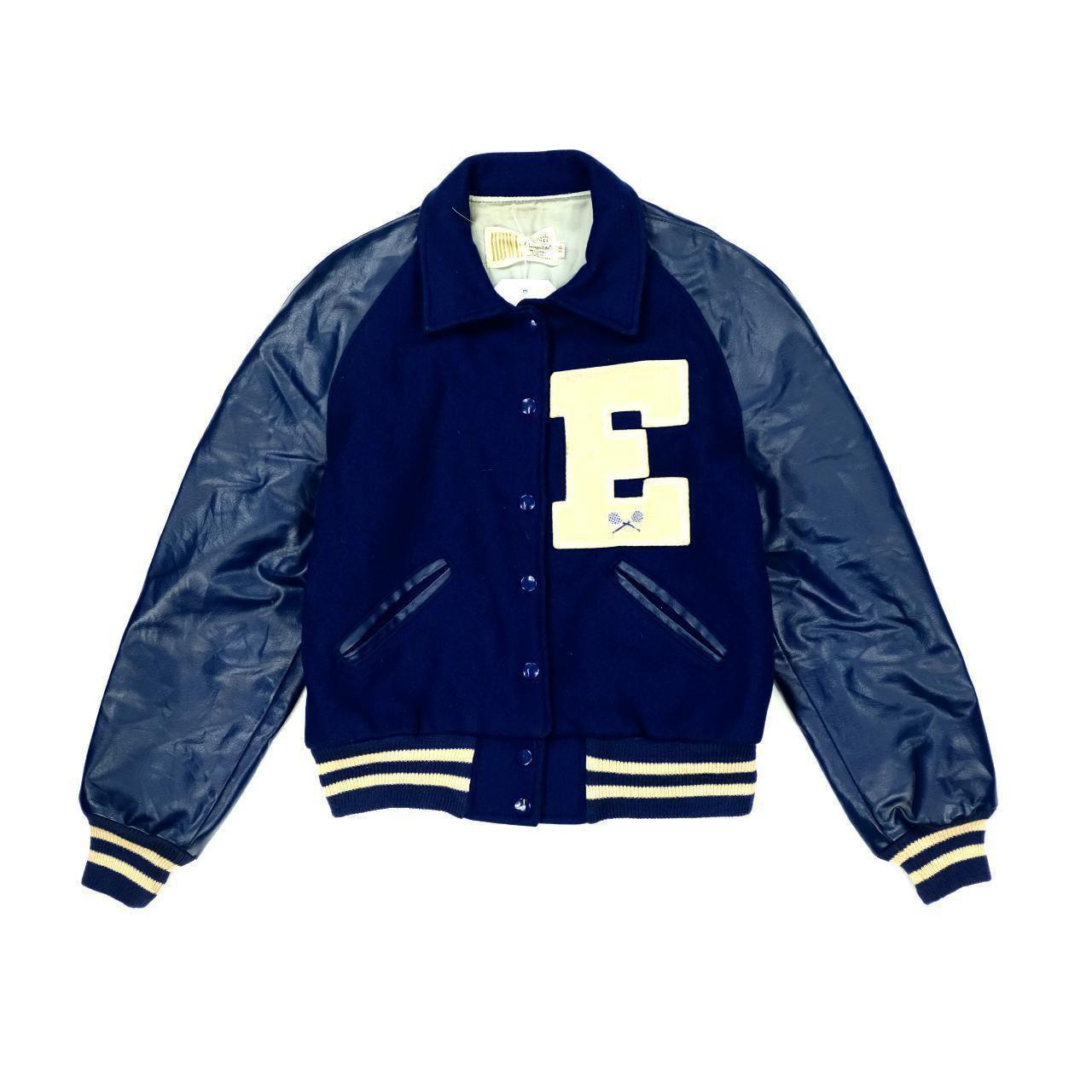 Wool varsity jacket 60s / 70s Letterman Varsity... - Depop