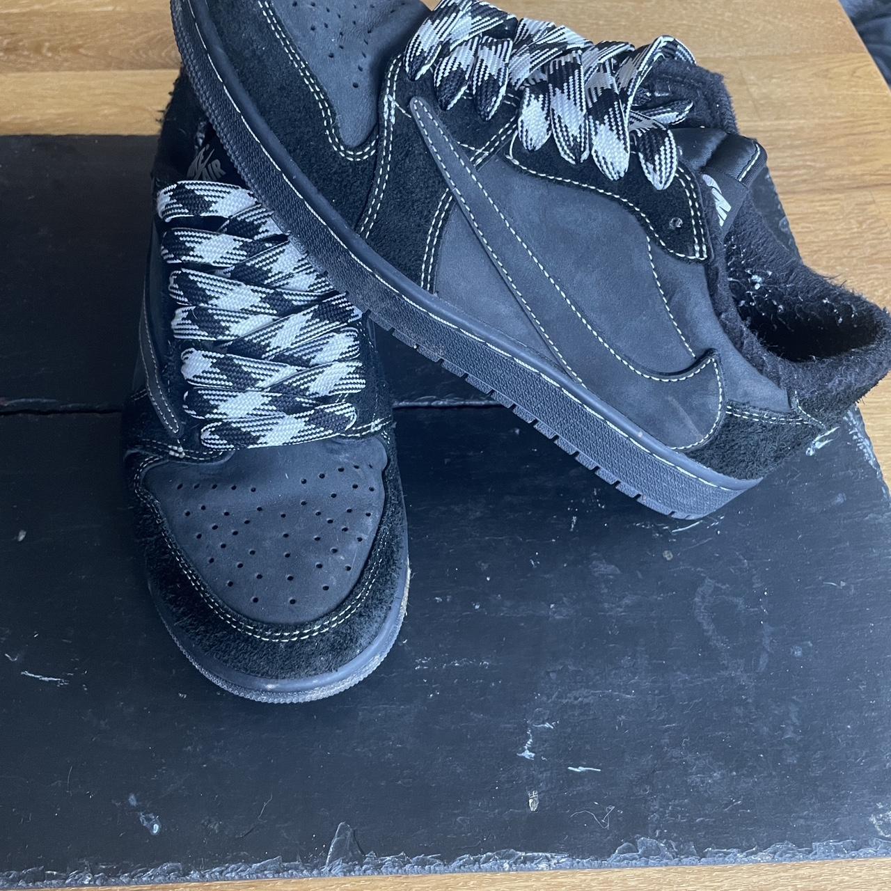 Travis Scott Black Phantom No box but all the laces... - Depop