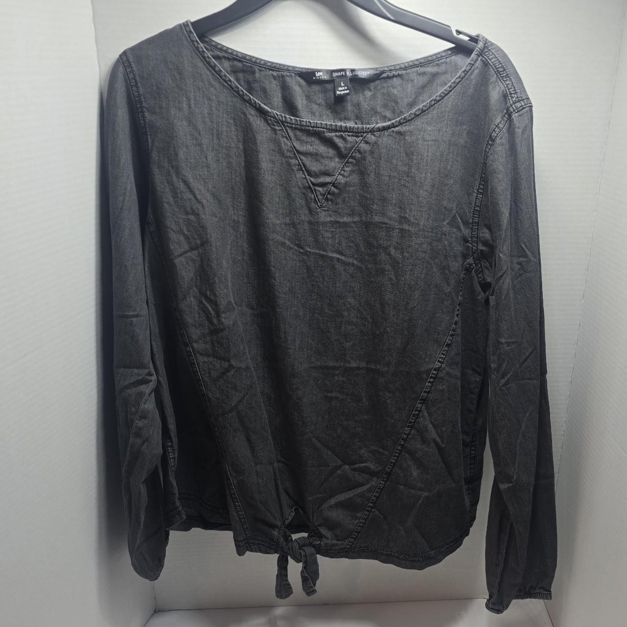 Lee Women's Blouse - Black/Grey - S – Grey Lee Ri… - image 1