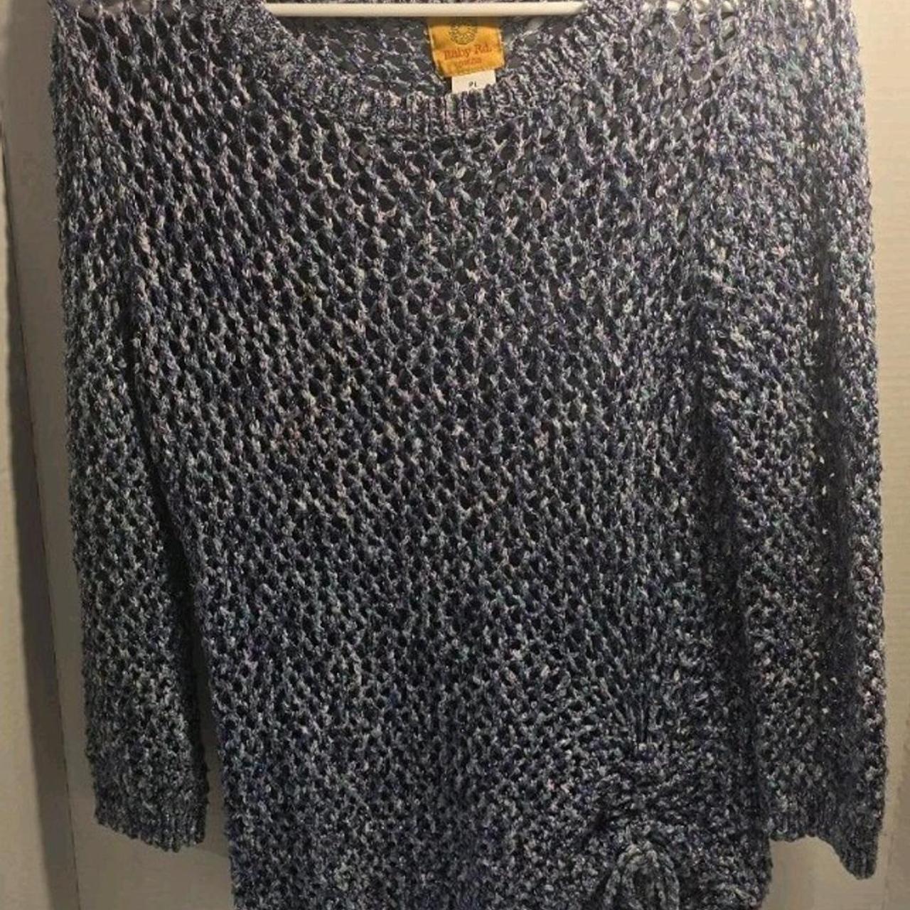 Ruby Rd. Women's Sweater - Blue/White - S – Eleva… - image 1