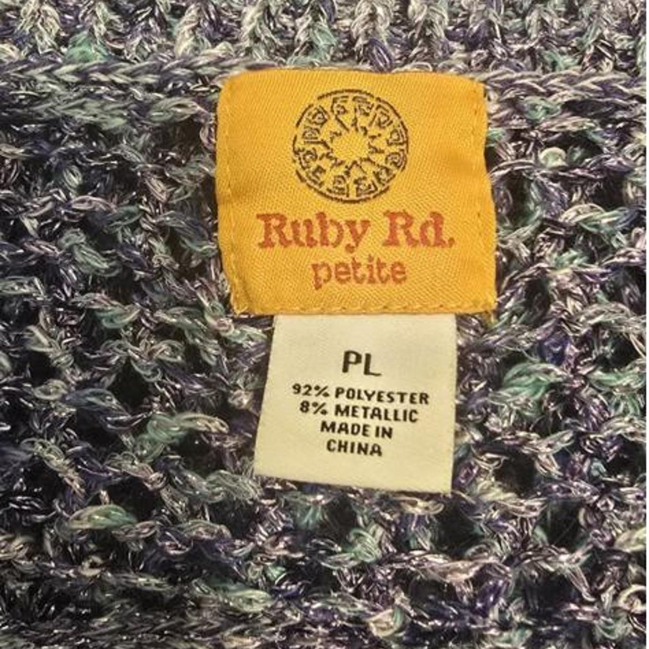 Ruby Rd. Women's Sweater - Blue/White - S – Eleva… - image 3