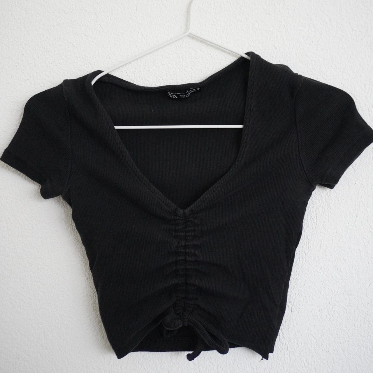 Zara Crop Top Gerippt zara basic crop Depop