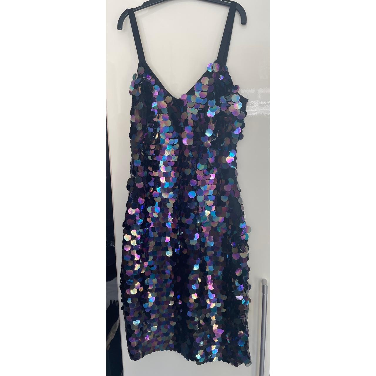 Club London Mermaid Sequin mini dress Size 8 Great... - Depop