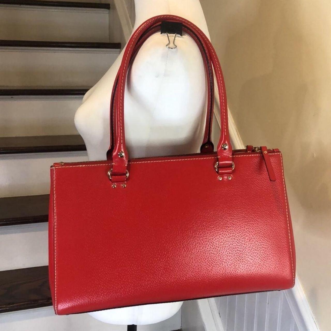 Kate Spade red purse Measurements are: around 15” W,... - Depop