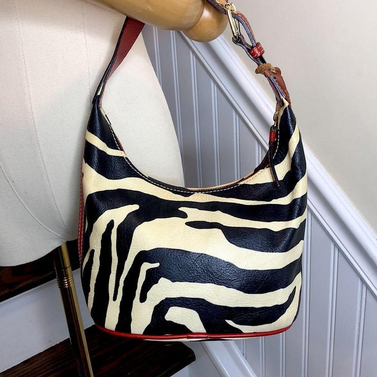 Dooney Bourke Zebra Printed Satchel Bag - Zebra