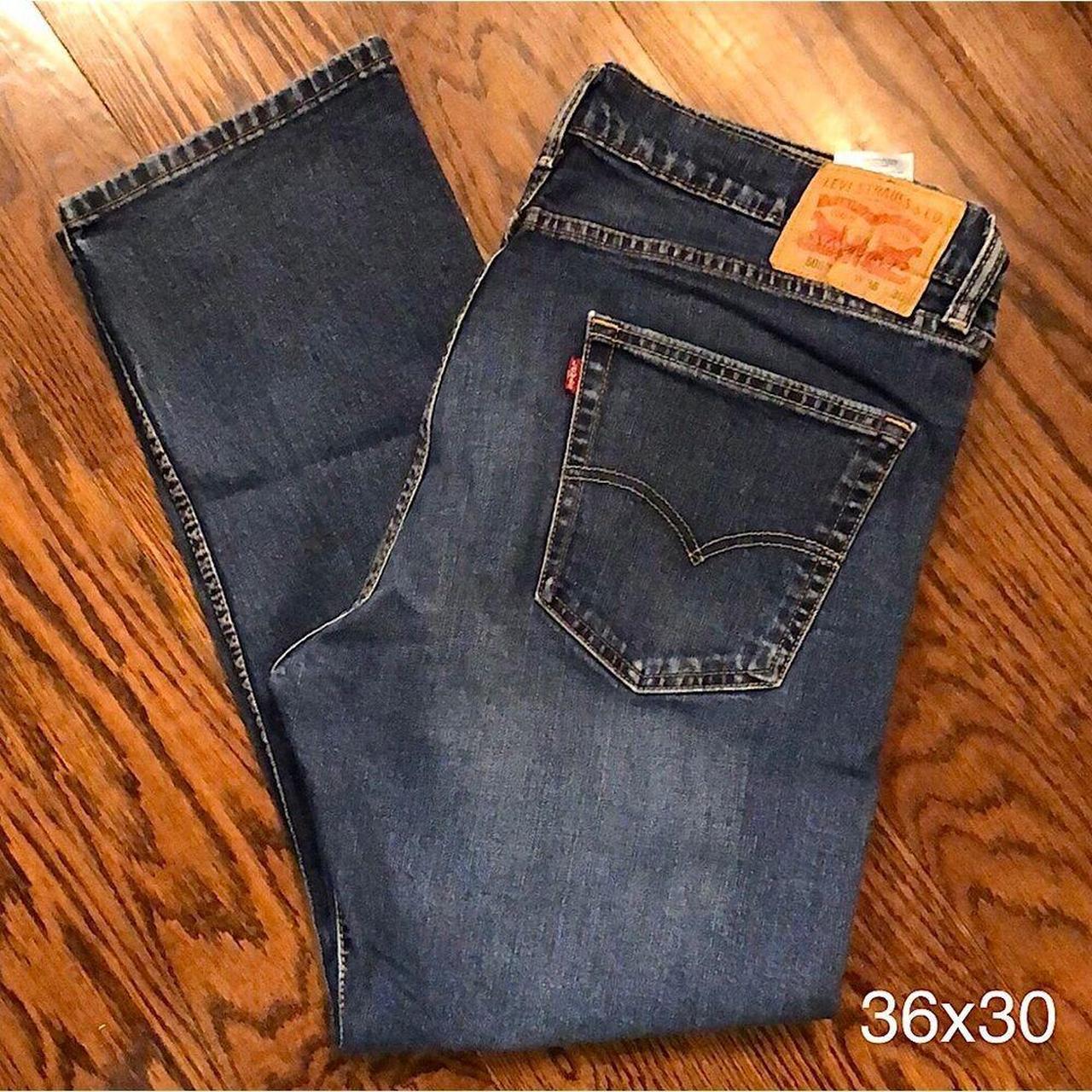 LEVIS 505 Men’s newest Regular Straight Leg Denim Jeans 36x30