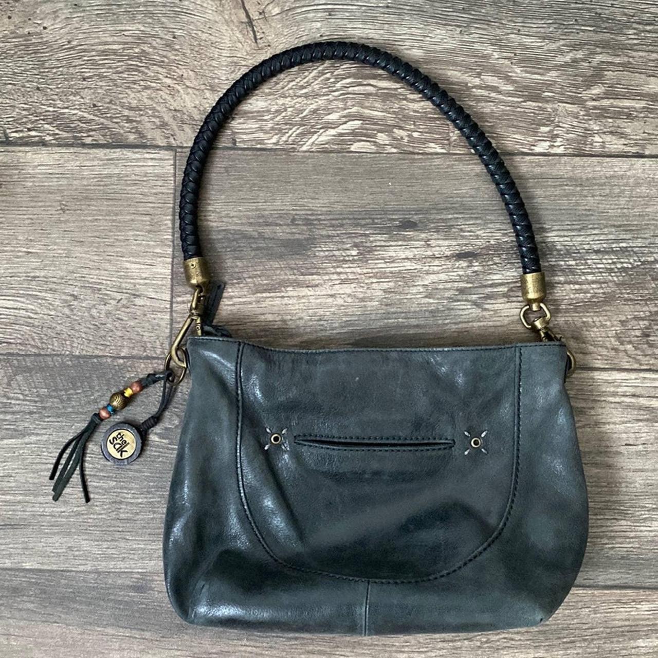 The sak black on sale leather shoulder bag