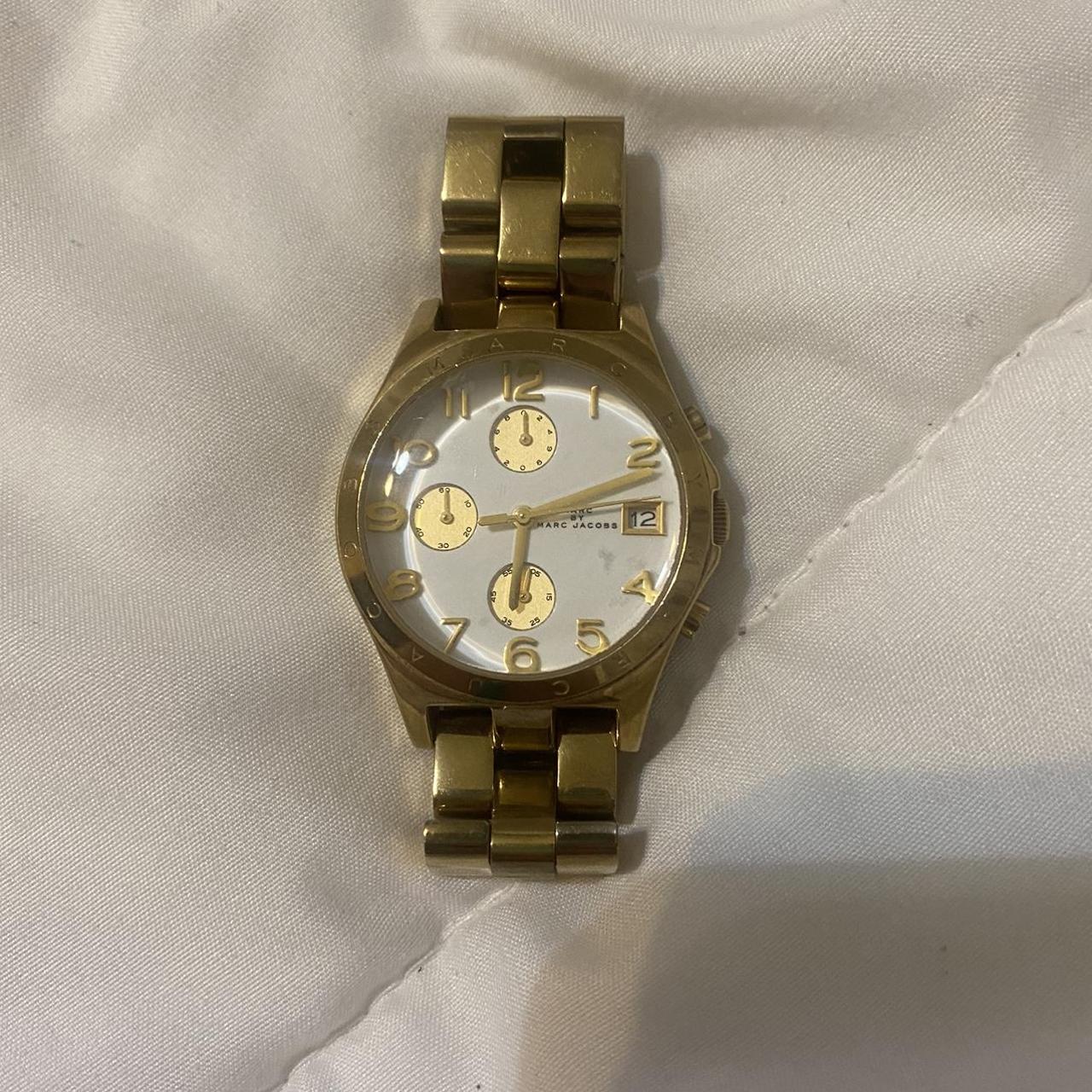 Gold Marc Jacobs watch - Depop