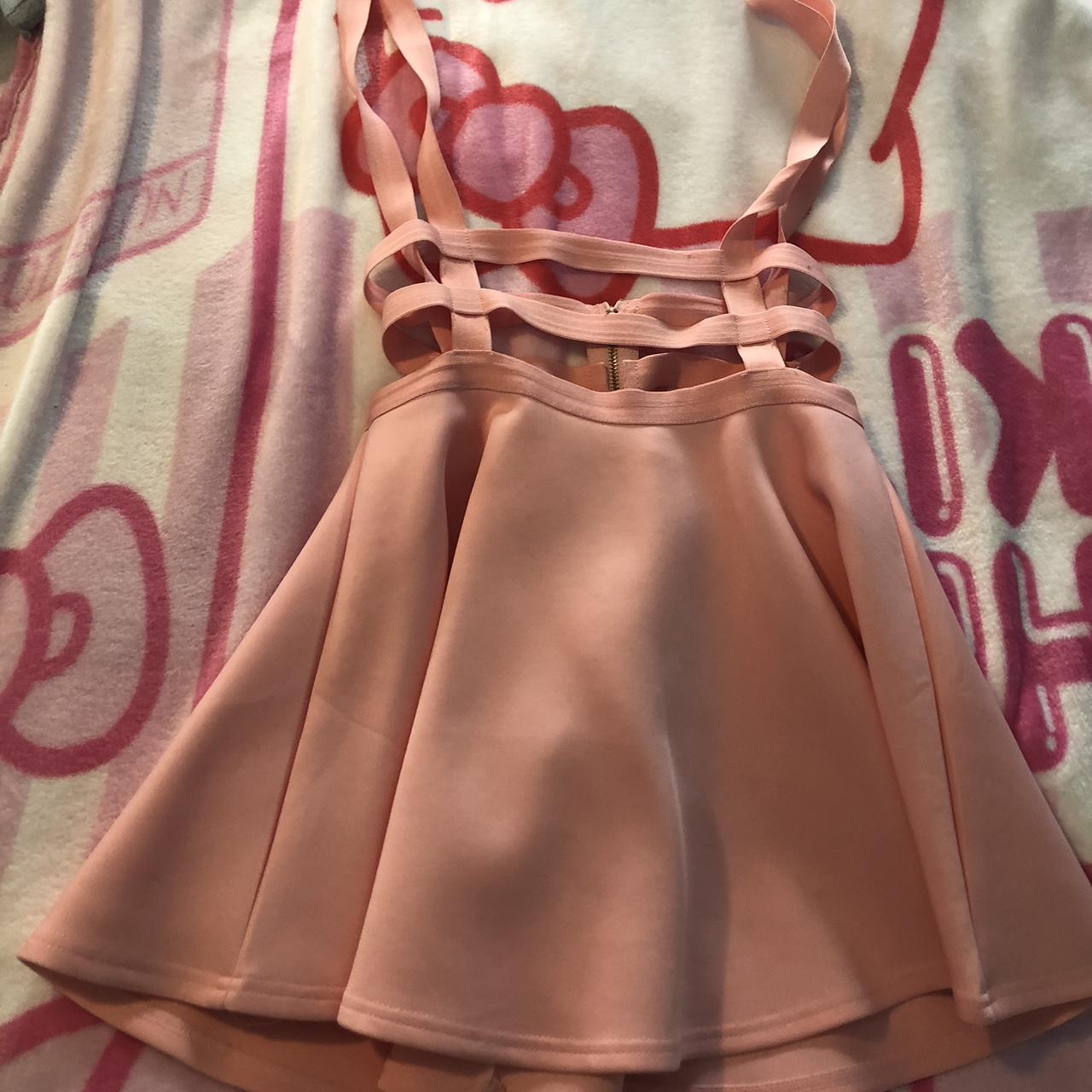 Dolls Kill Women's Pink Skirt Depop