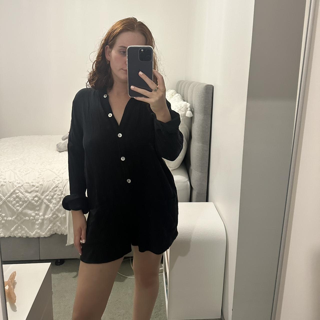 Glassons long sleeve jumpsuit (black) Size 8 In... Depop