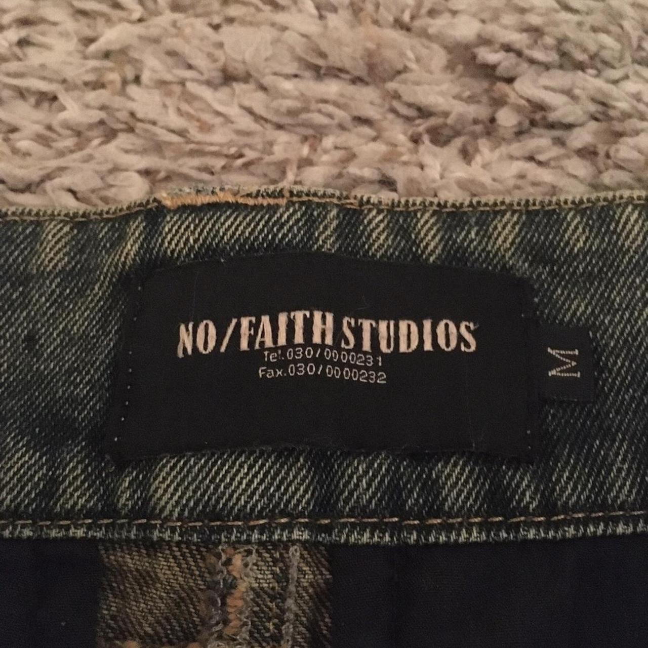 no faith studios heavy wave denim (With hand... - Depop