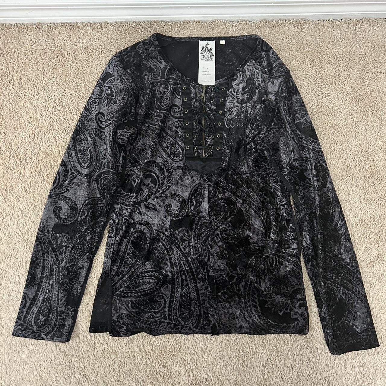 Tornado Mart Tribal Black Long Sleeve 8/10 | Depop
