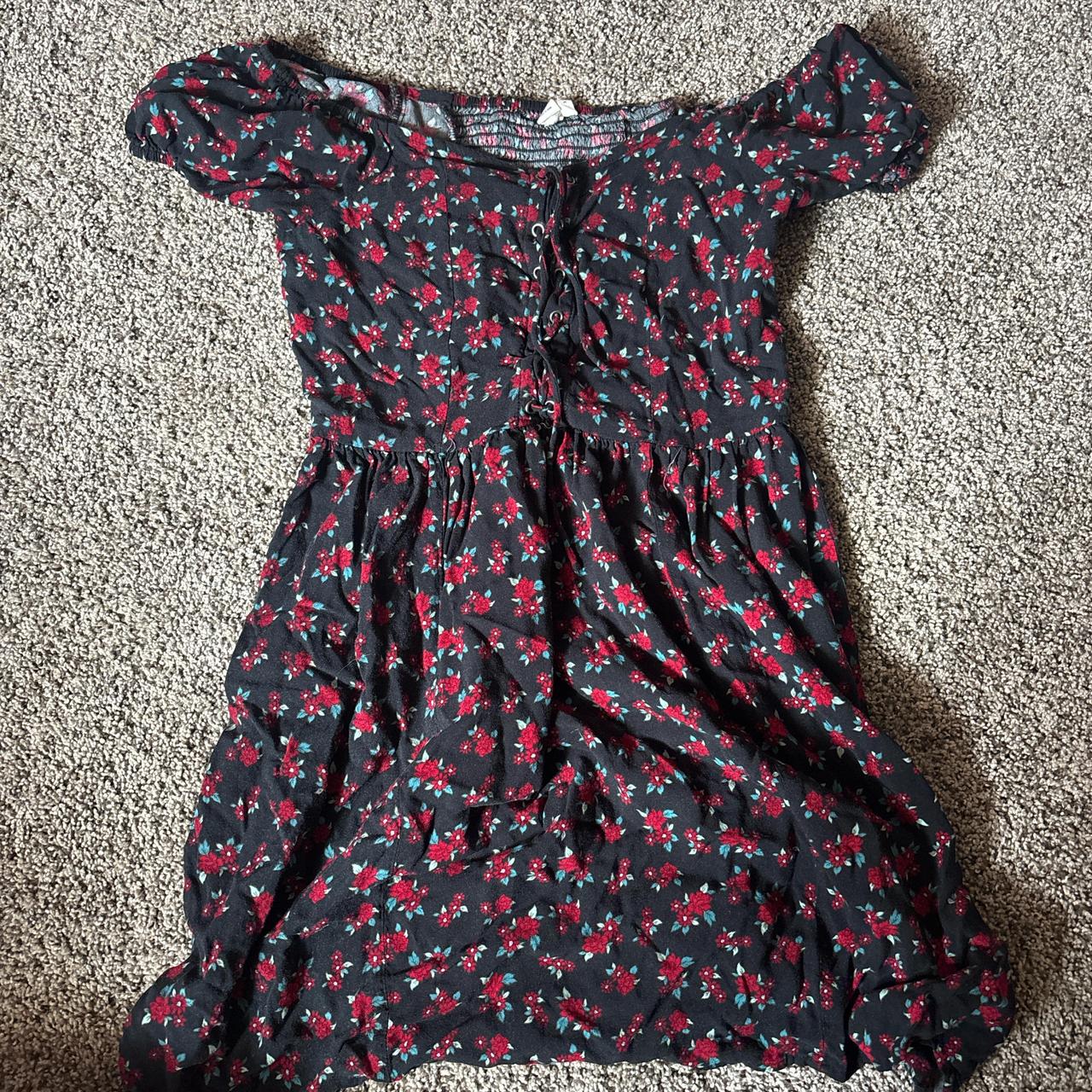 Aeropostale Women's Dress Black/Multi S – Aeropostale floral