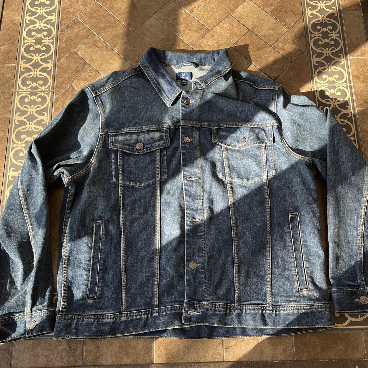 GEORGE Denim Jacket Size: XXL Color: Dark... - Depop