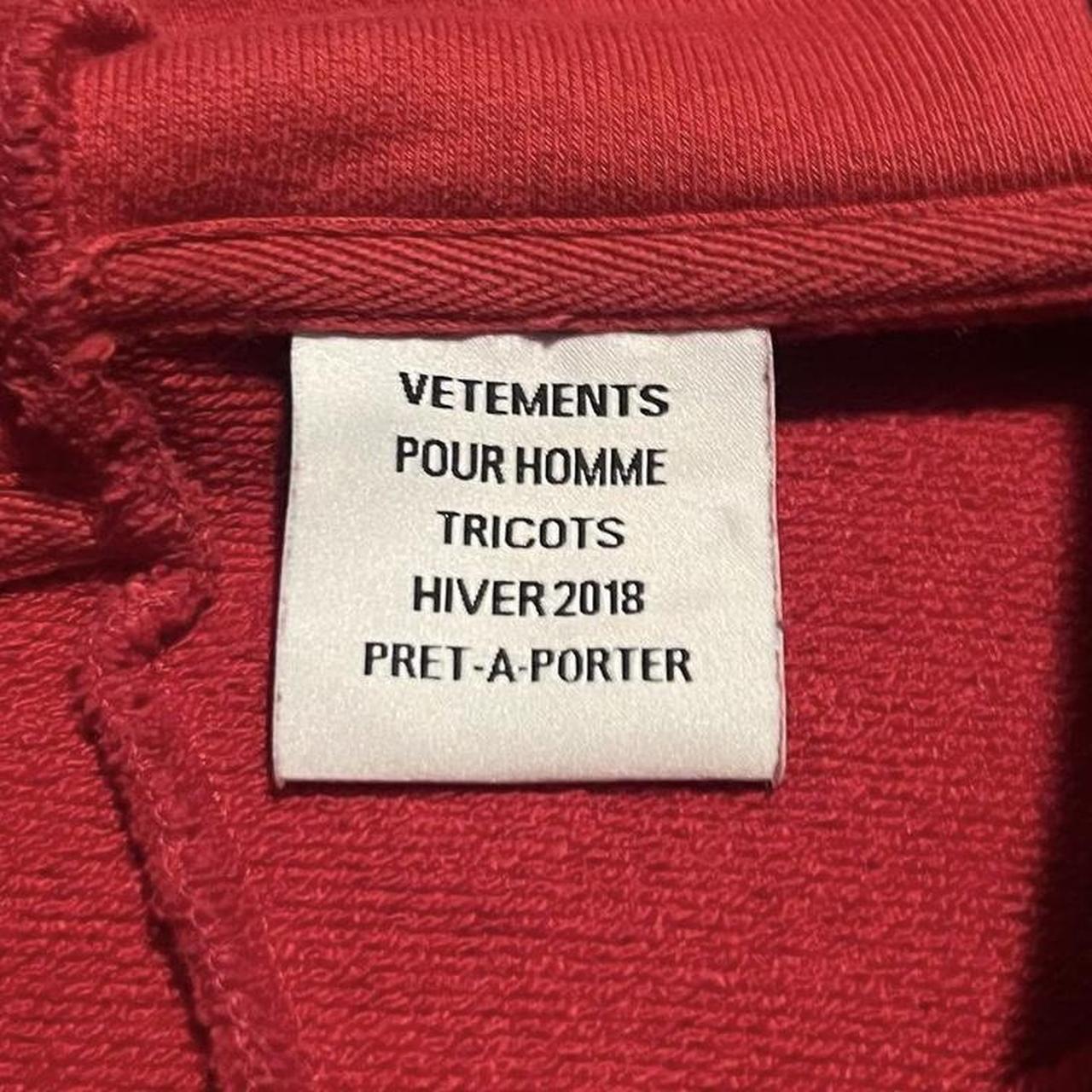 Vetements best sale supreme homme