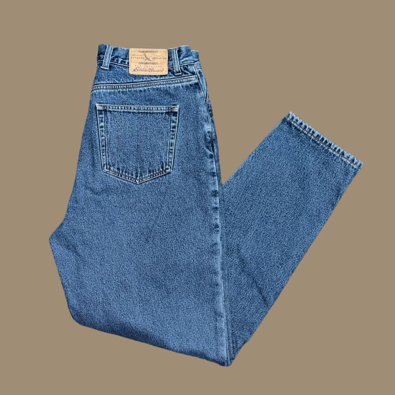 Eddie Bauer Women's Blue and Brown Jeans