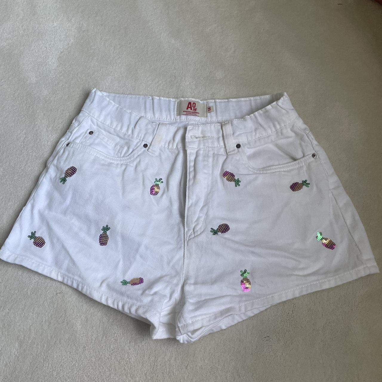 H M pineapple shorts slight staining but hardly