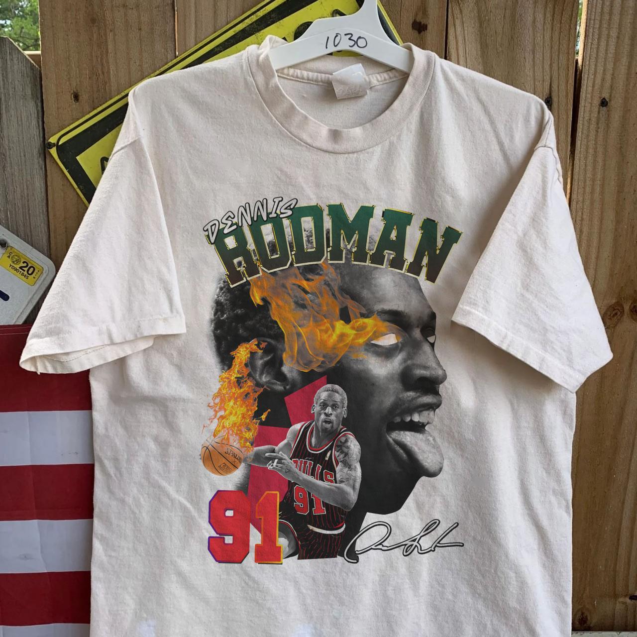 RODMAN BRAND Signature Hair Black T-Shirt