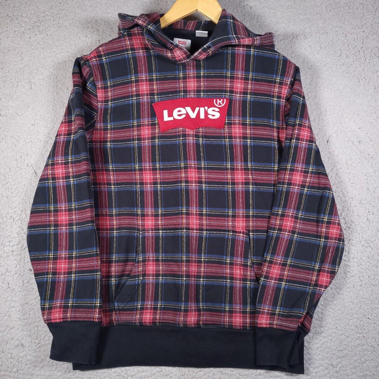 Levi's plaid hoodie new arrivals