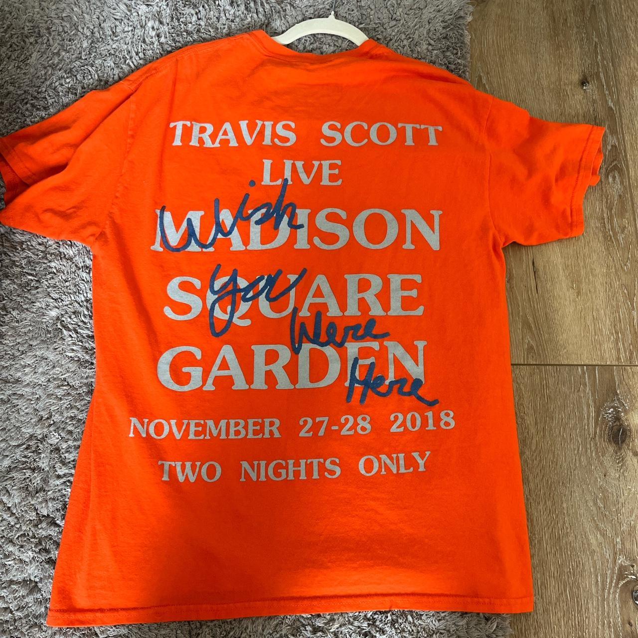 Tシャツ・カットソー Travis Scott Astroworld MSG Knicks Tee Orange SS 19 2019 TRAVIS SCOTT ASTROWORLD NEW YORK KNICKS MSG EXCLUSIVE T
