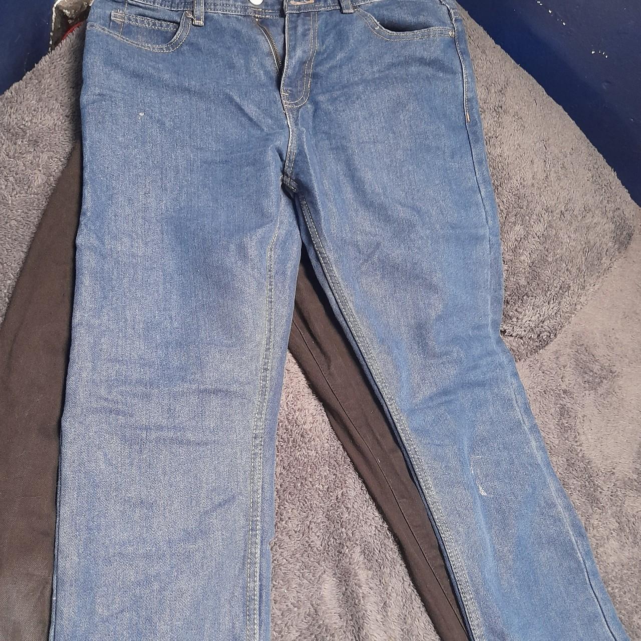 Mens straight leg blue jeans - Denim Co Size 32... - Depop