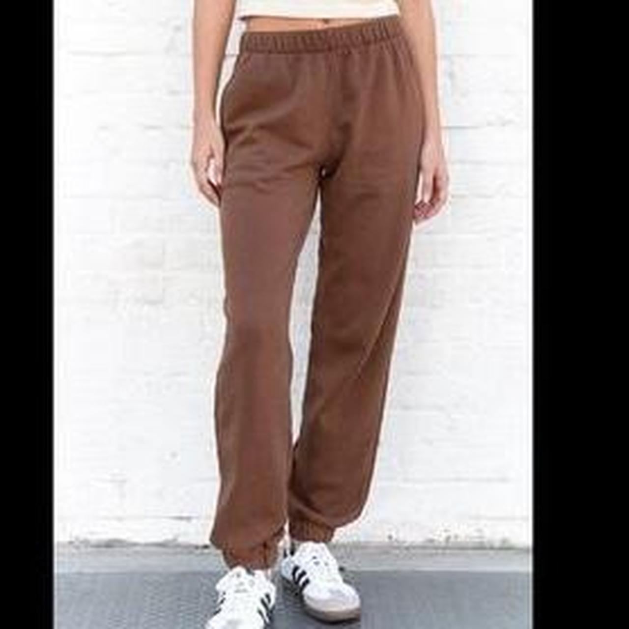 Brandy Melville Rosa Sweatpants One Size Brown Depop