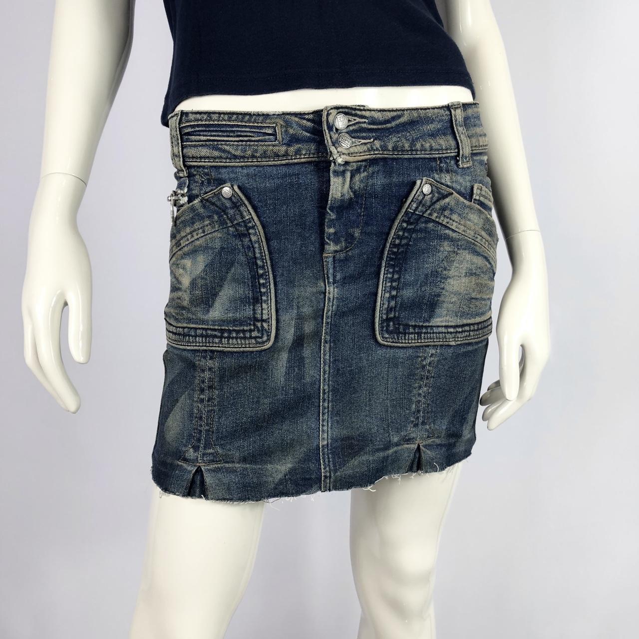 Diesel denim mini skirt 90s 00s diesel denim mini... Depop
