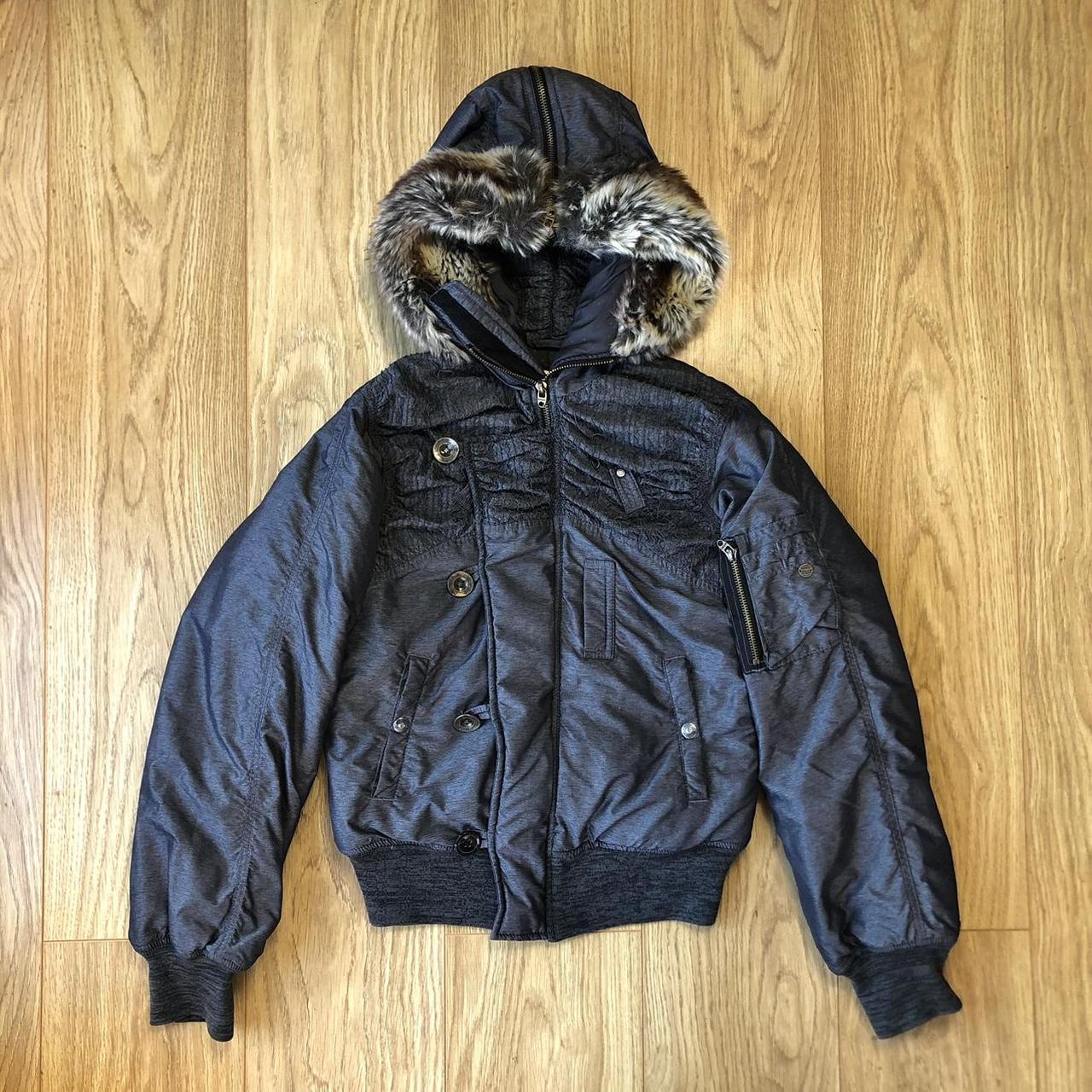 Diesel hooded bomber jacket Vintage Diesel jacket... - Depop