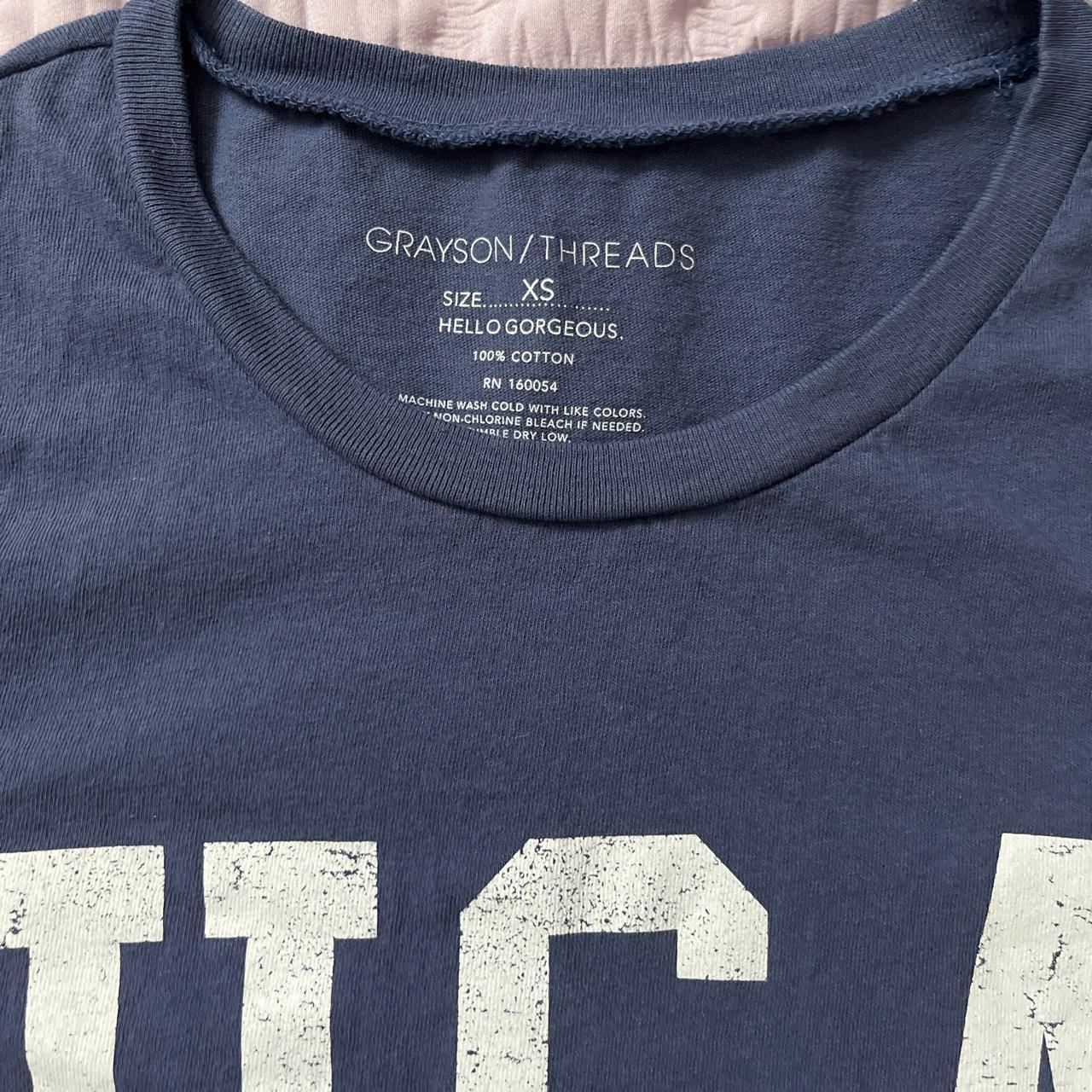 Grayson Threads Black Women's Blue and White T-shirt (2)