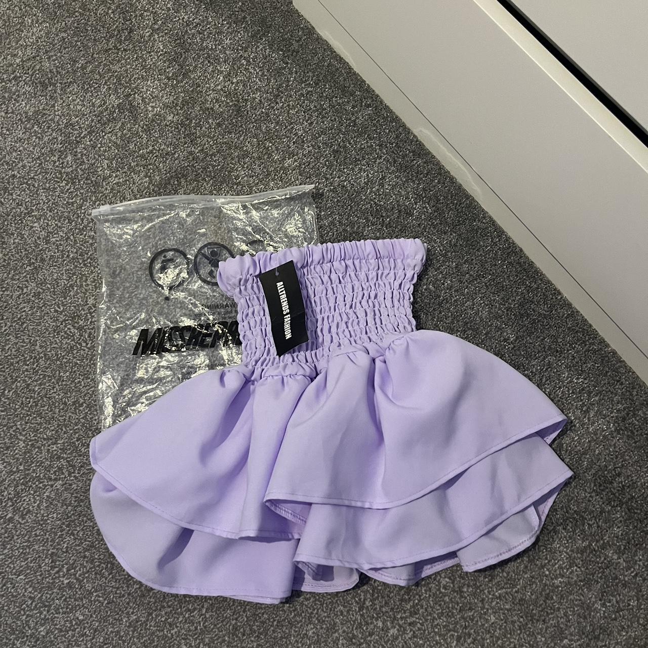 Ruffle Mini Rara Skirt High Waisted Lilac Payed £25... - Depop