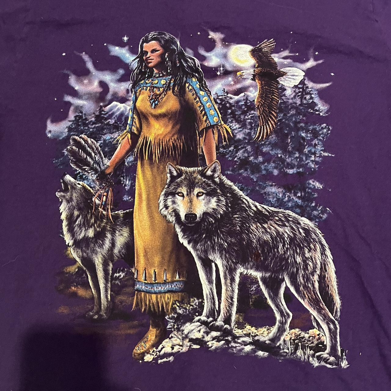 Sick Wolf Wildlife Tee Size XL Price Depop