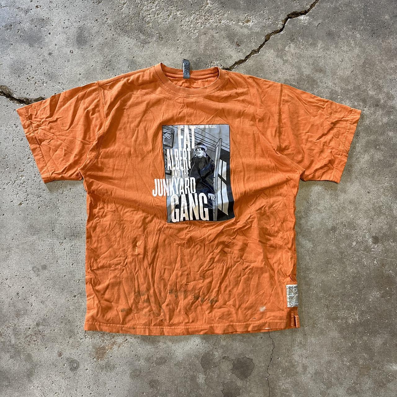 FUBU Men's Orange T-shirt | Depop