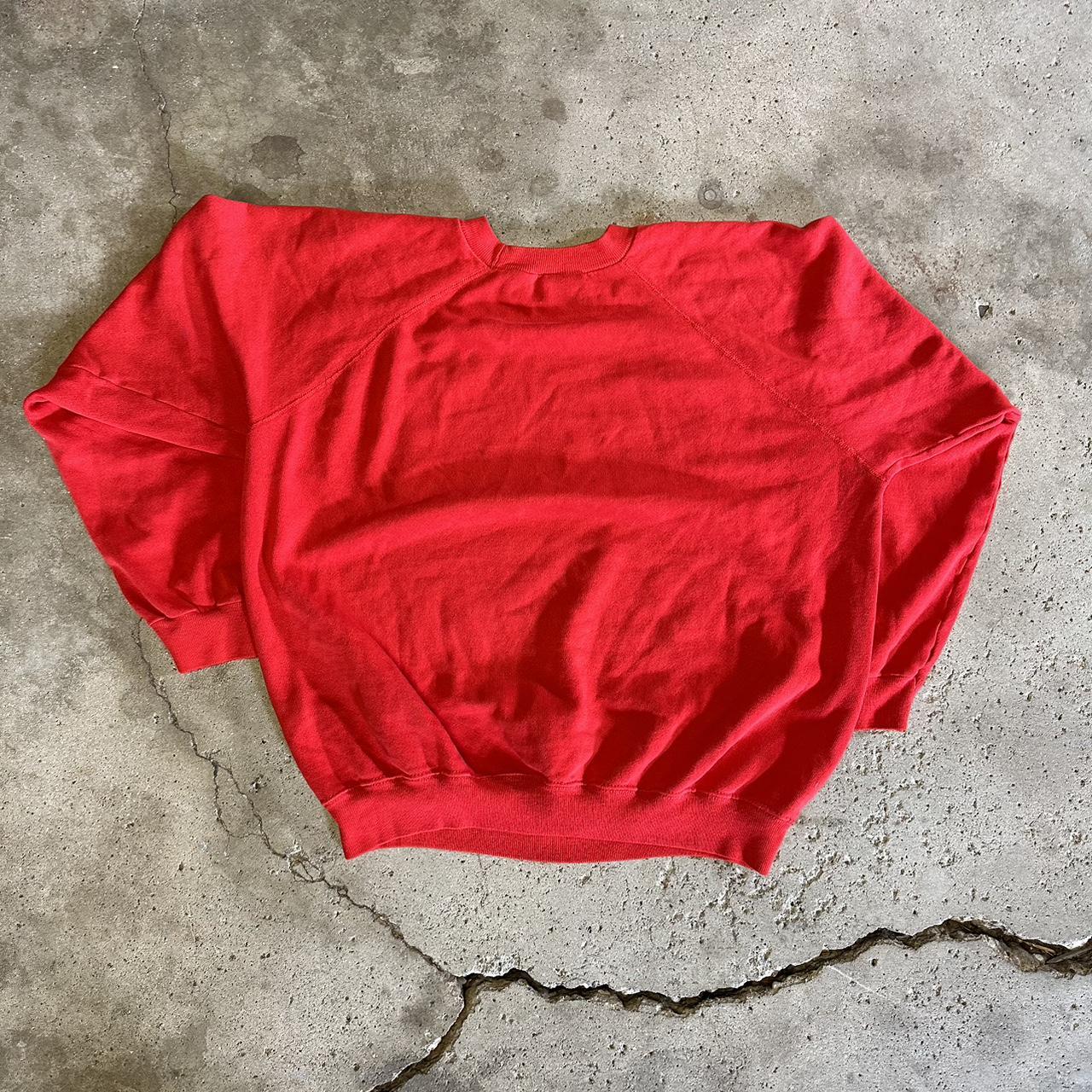 Coca Cola Men S Red And White Sweatshirt Depop