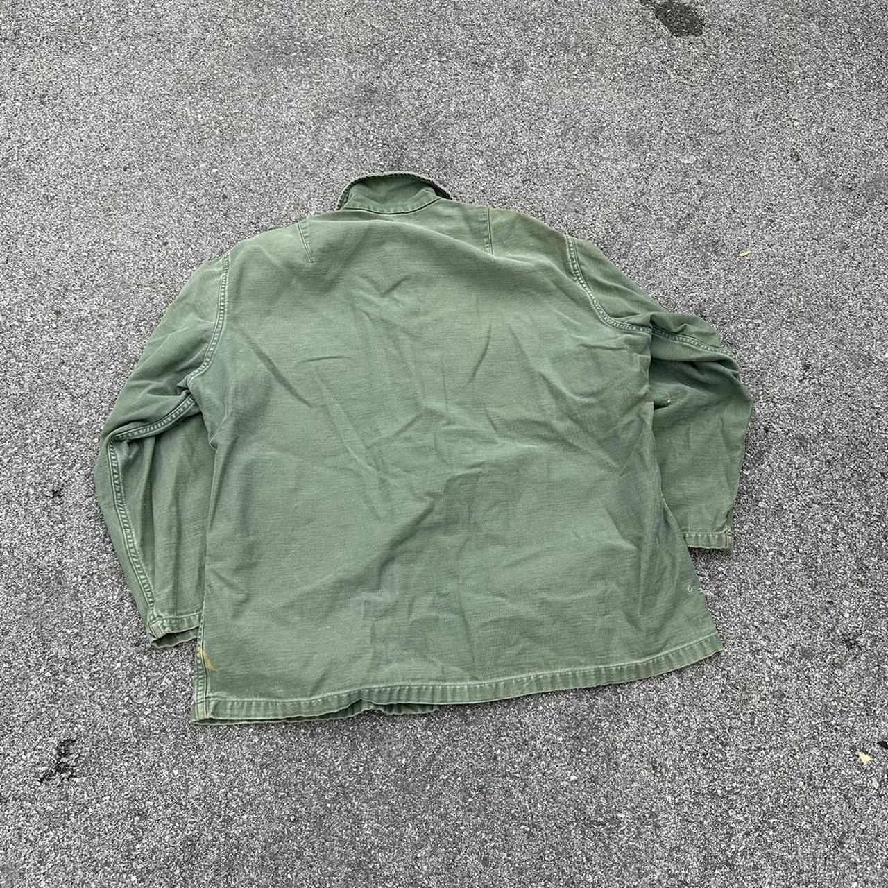 Vintage 50s OG 107 military army navy shirt - men’s... - Depop