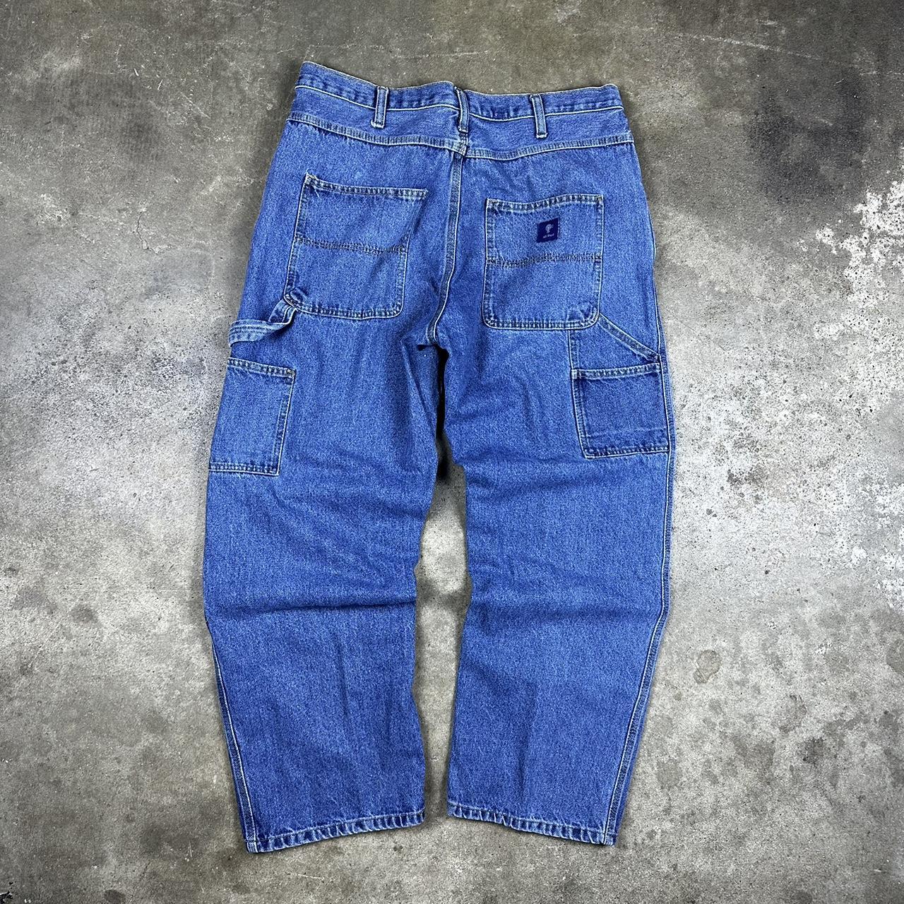 Vintage y2k wide leg baggy carpenter jeans - Depop