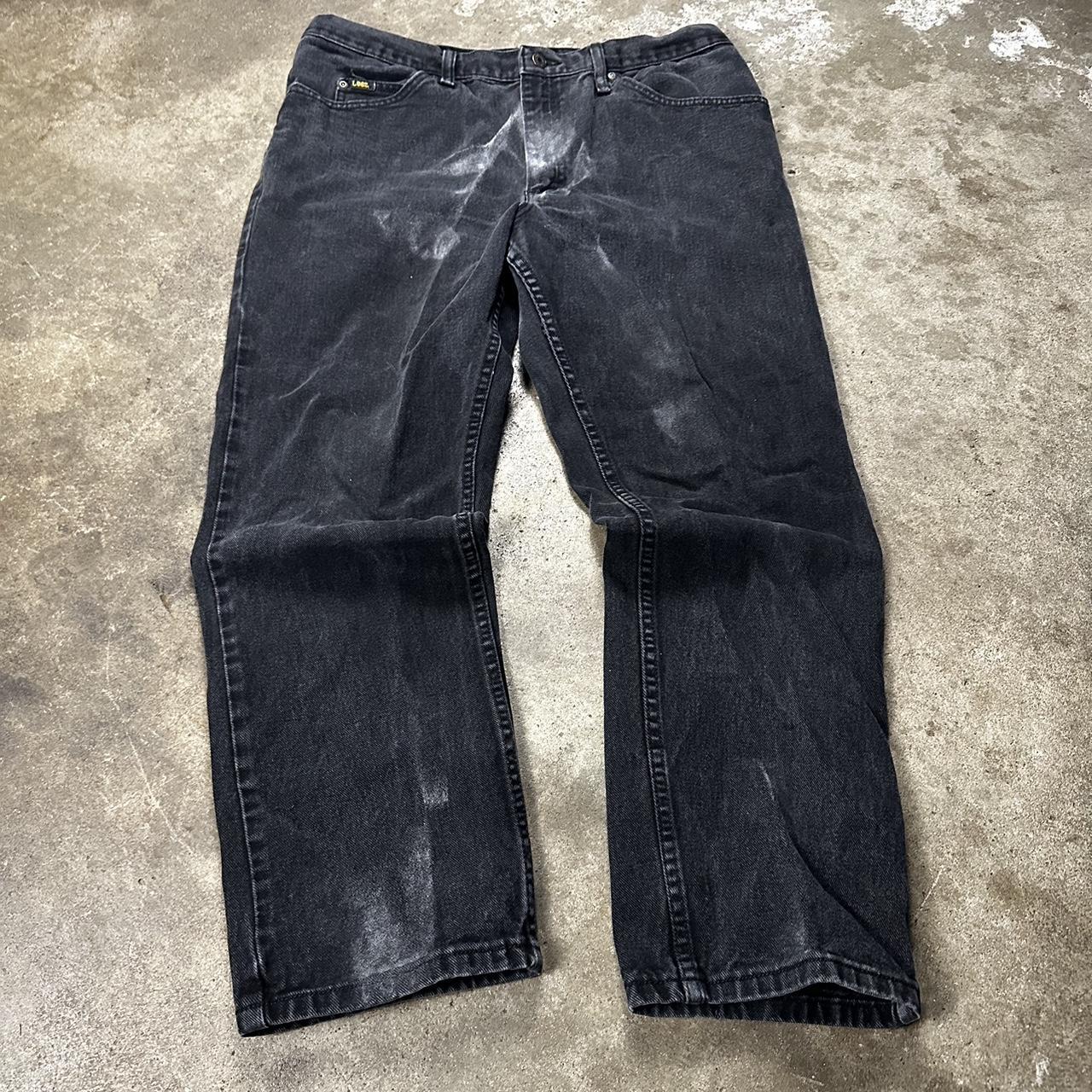 Vintage y2k faded black jeans Depop