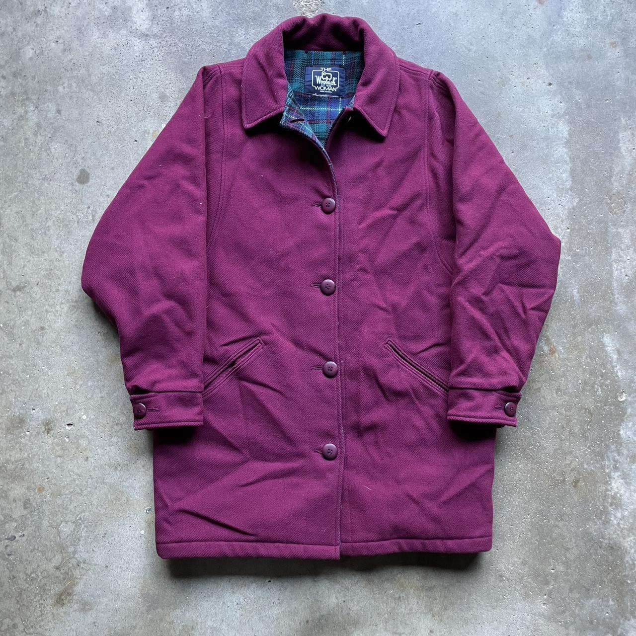 Woolrich Women's Overcoat - Burgundy/Red - XL – V… - image 1