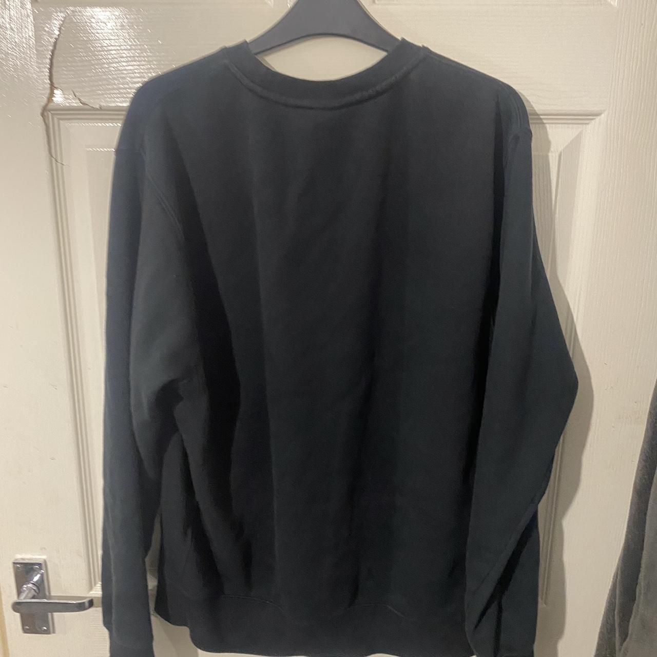 Medium black nike jumper worn 10 times max - Depop