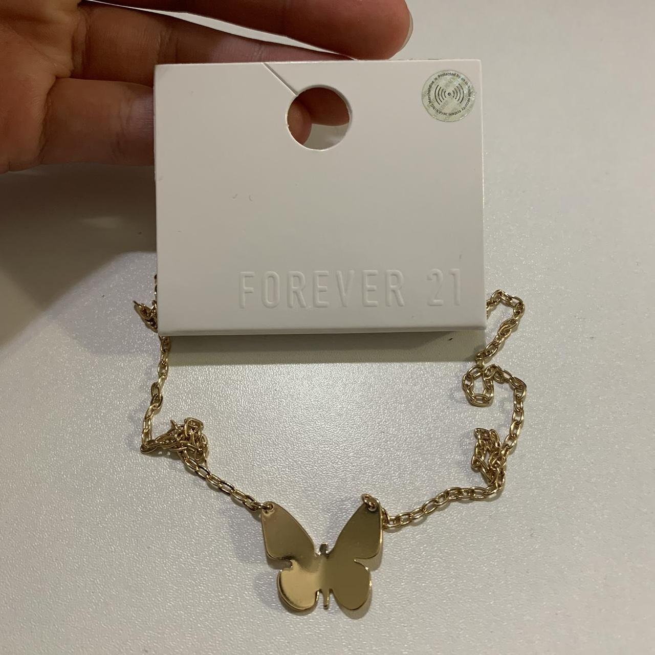 $6 Golden Butterfly Forever 21 Lobster Clasp