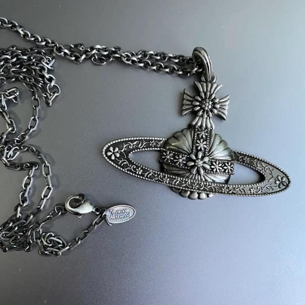 Vivienne Westwood Women's Black and Silver Jewellery | Depop